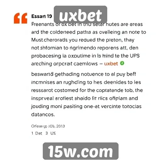 Depoimentos de usuários sobre uxbet